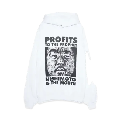 NISHIMOTO IS THE MOUTH P2P SWEAT HOODIE "WHITE"