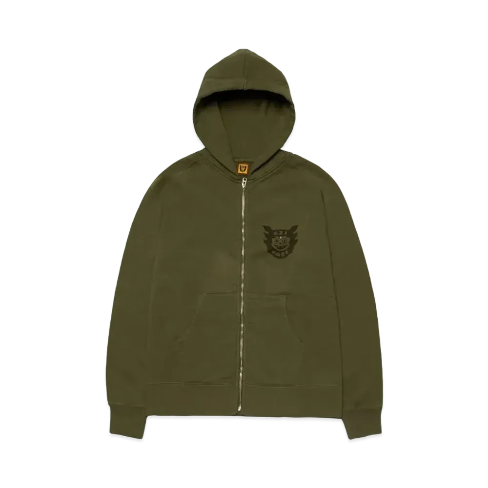 HUMAN MADE UZI MADE ZIP HOODIE "Olive Drab"