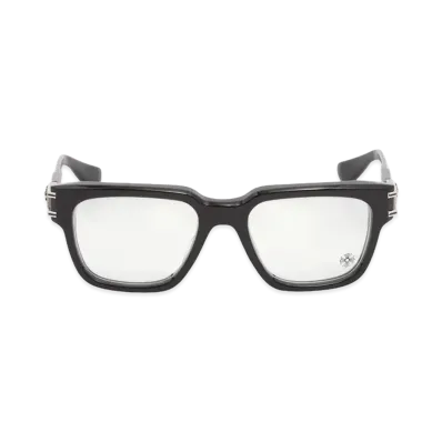 Chrome Hearts Bulge Floral Cross Optical Glasses "Black/Silver"