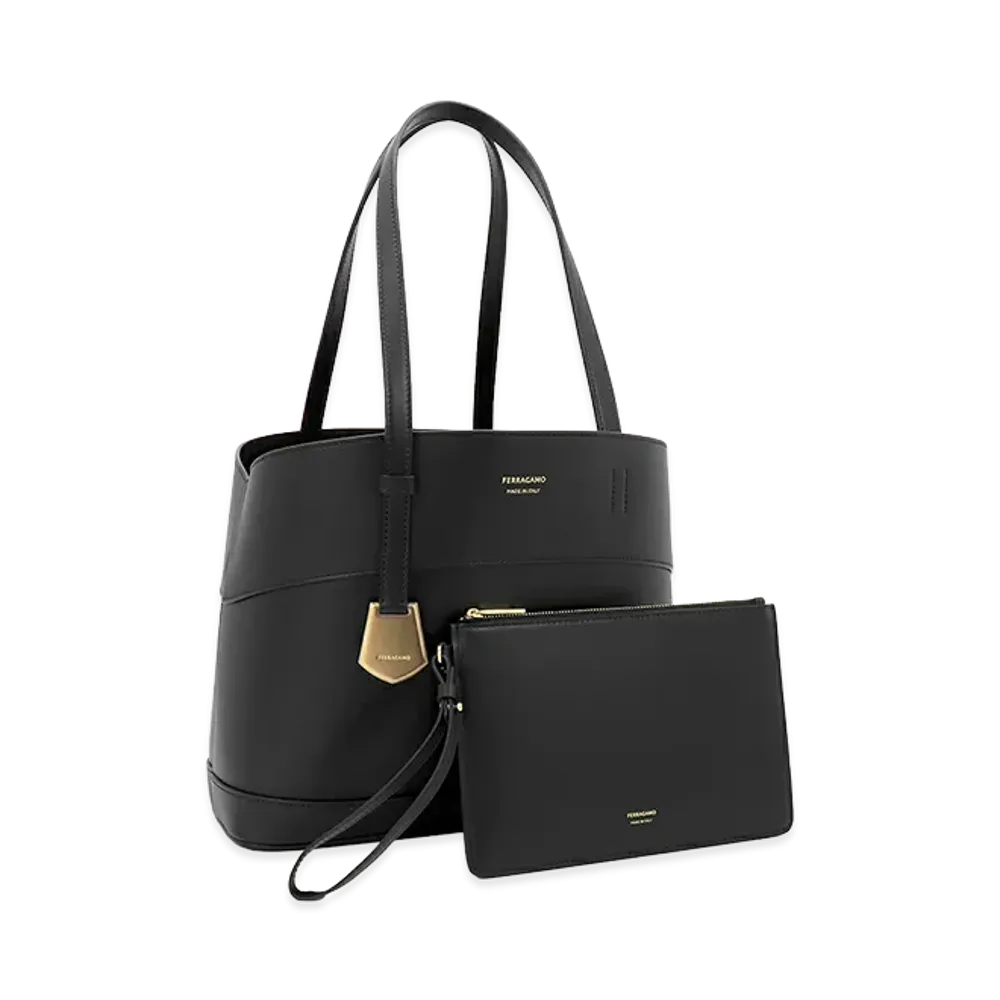 Salvatore Ferragamo Women's Charming Tote Bag "Nero"