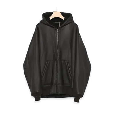 COMOLI Sheepskin Zip Parka "Brown"