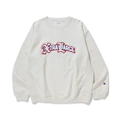 XLARGE x Champion Reversible Weave Crewneck Sweat "Ash"