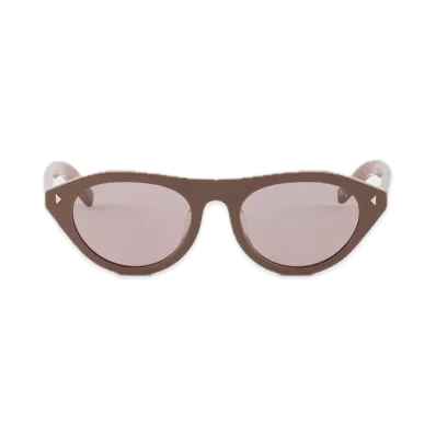 PRADA Sunglasses with Iconic Metal Plate "Matte Brown"