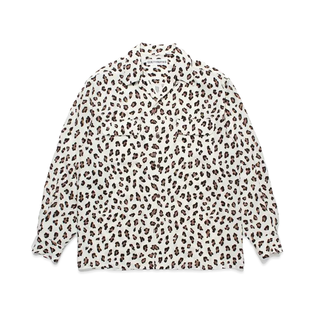 WACKO MARIA Leopard Hawaiian Shirt "White"