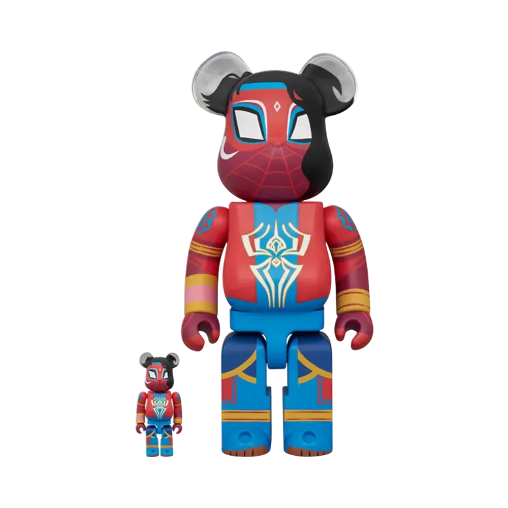 MEDICOM TOY "BEARBRICK" -SPIDER-MAN: ACROSS THE SPIDER-VERSE- Spider-Man India 100% & 400%
