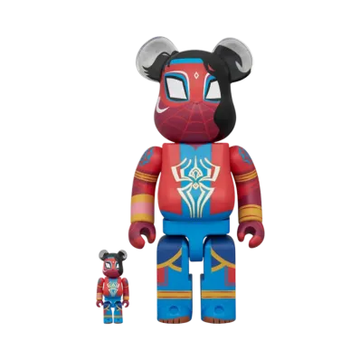 MEDICOM TOY "BEARBRICK" -SPIDER-MAN: ACROSS THE SPIDER-VERSE- Spider-Man India 100% & 400%