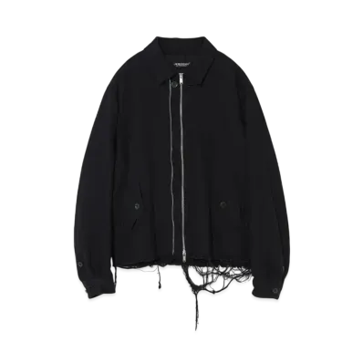 UNDERCOVER Cotton Zip-Up Blouson "Navy"