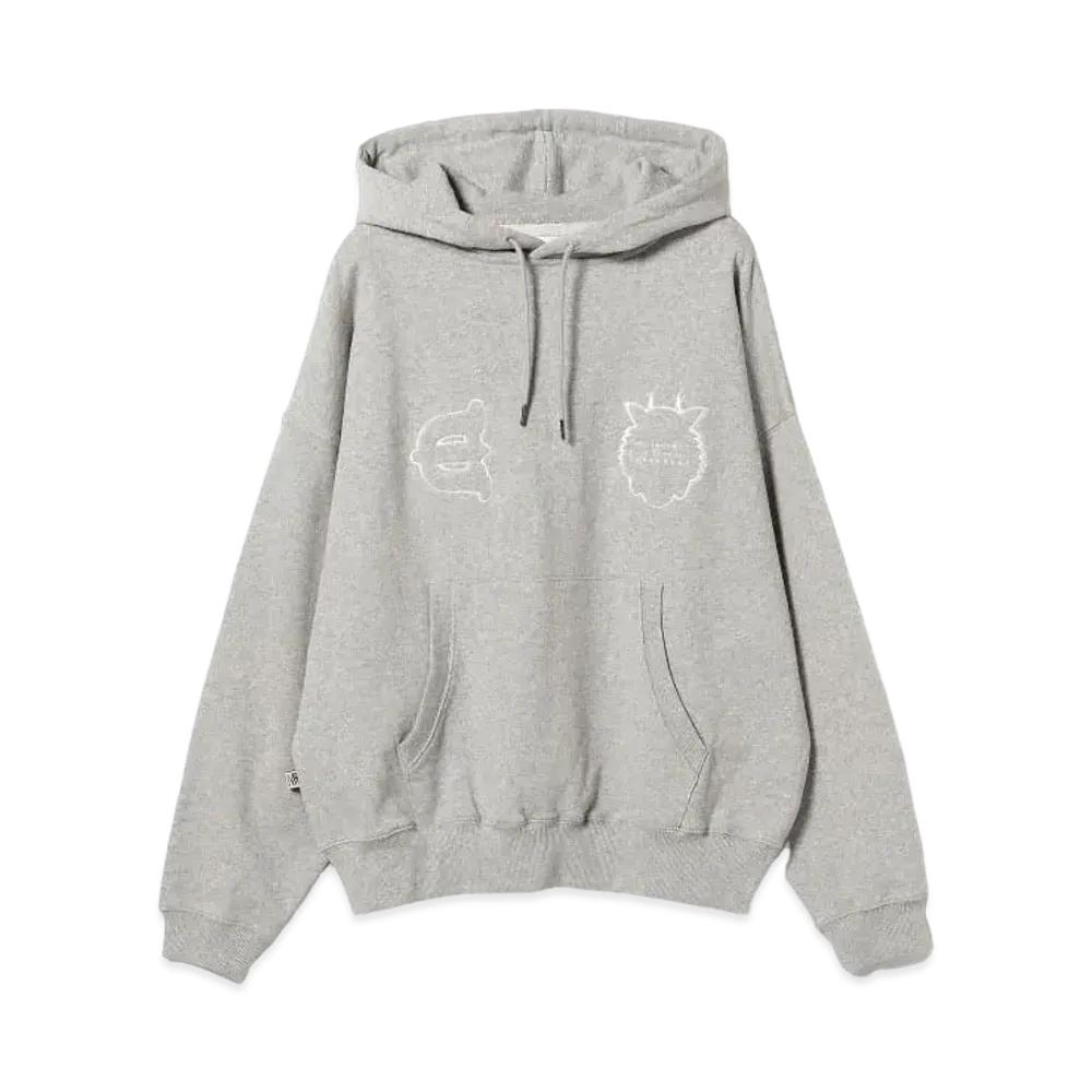 BEAMS T Evisen Skateboards x Takadaongakuseisakujimusho / Tora Evi Logo Hoodie "Gray"