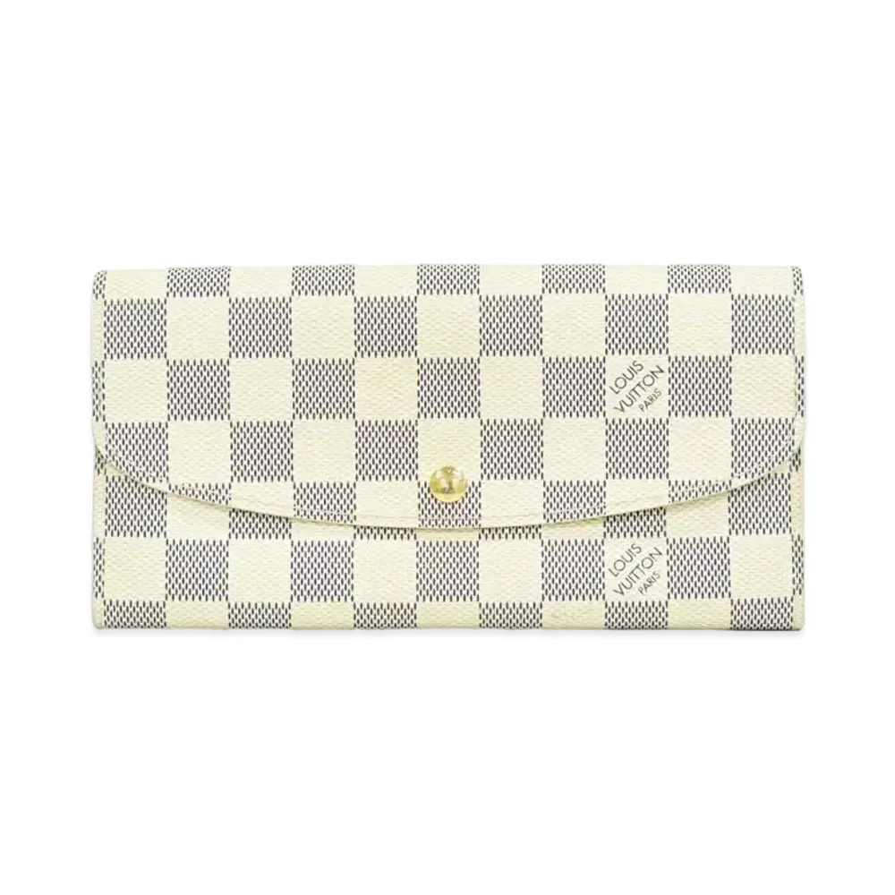Louis Vuitton Emilie Wallet Damier Azur "Rouge"