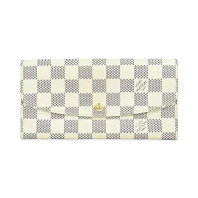Louis Vuitton Emilie Wallet Damier Azur "Rouge"