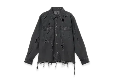 BEAMS FUTURE ARCHIVE / Fade Military Shirt "Fade Black"