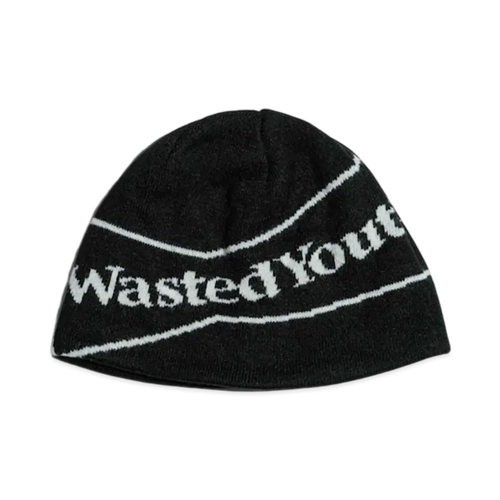 Wasted Youth Single Beanie 1 "Black"