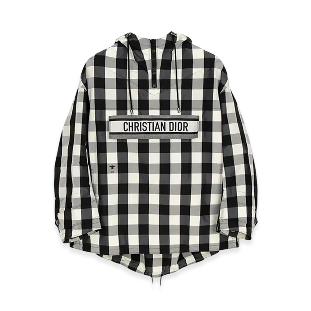 Dior Women's Logo Check Anorak "Black/White"