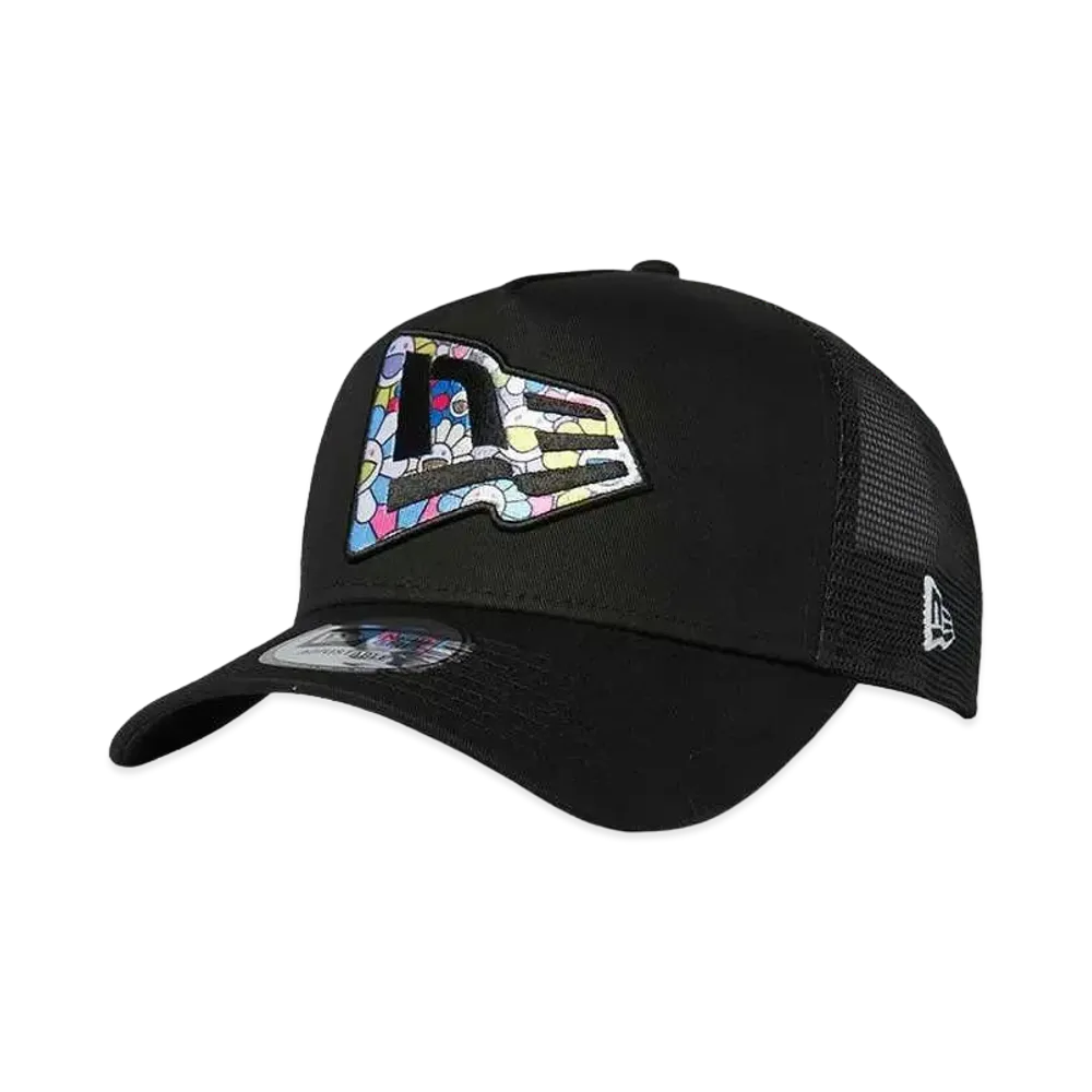 NEW ERA TAKASHI MURAKAMI 9FORTY A-Frame Trucker FLAG BLACK "Black"