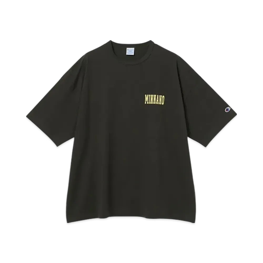 BEAMS x Champion x MIN-NANO Print Tee "Sumikuro"