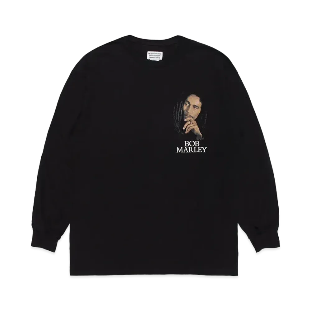 WACKO MARIA BOB MARLEY / Crew Neck Long Sleeve T-Shirt "Black"