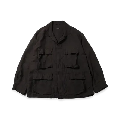 COMOLI Silk Cotton B.D.U. Jacket "Brown"