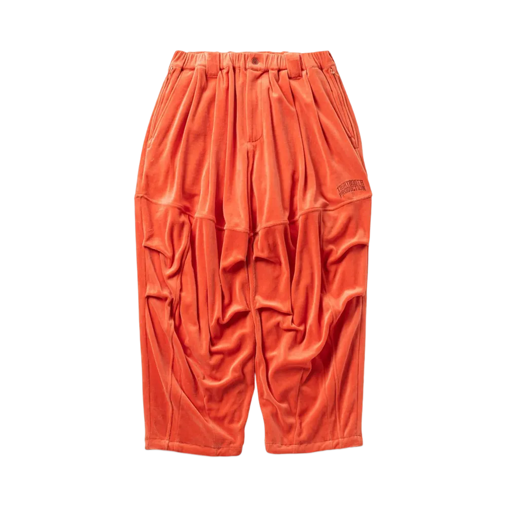 TIGHTBOOTH Velour Balloon Pants "Orange"