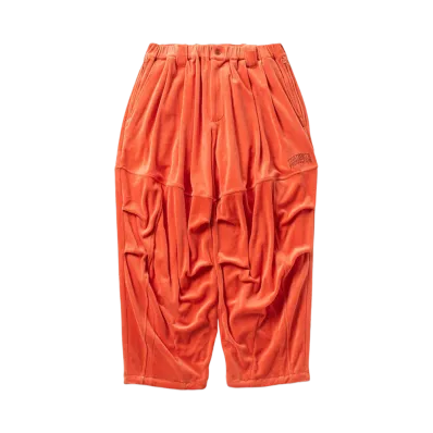 TIGHTBOOTH Velour Balloon Pants "Orange"
