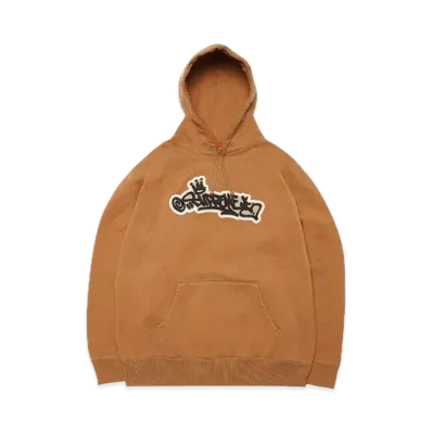 Supreme Handstyle Hooded Sweatshirt "Brown"