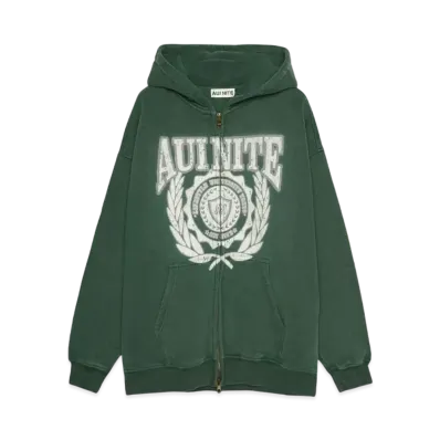 AUI NITE Emblem full zip hoodie "GREEN"