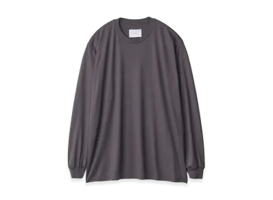 ssstein Fine Wool Oversized Long Sleeve Tee "Charcoal"