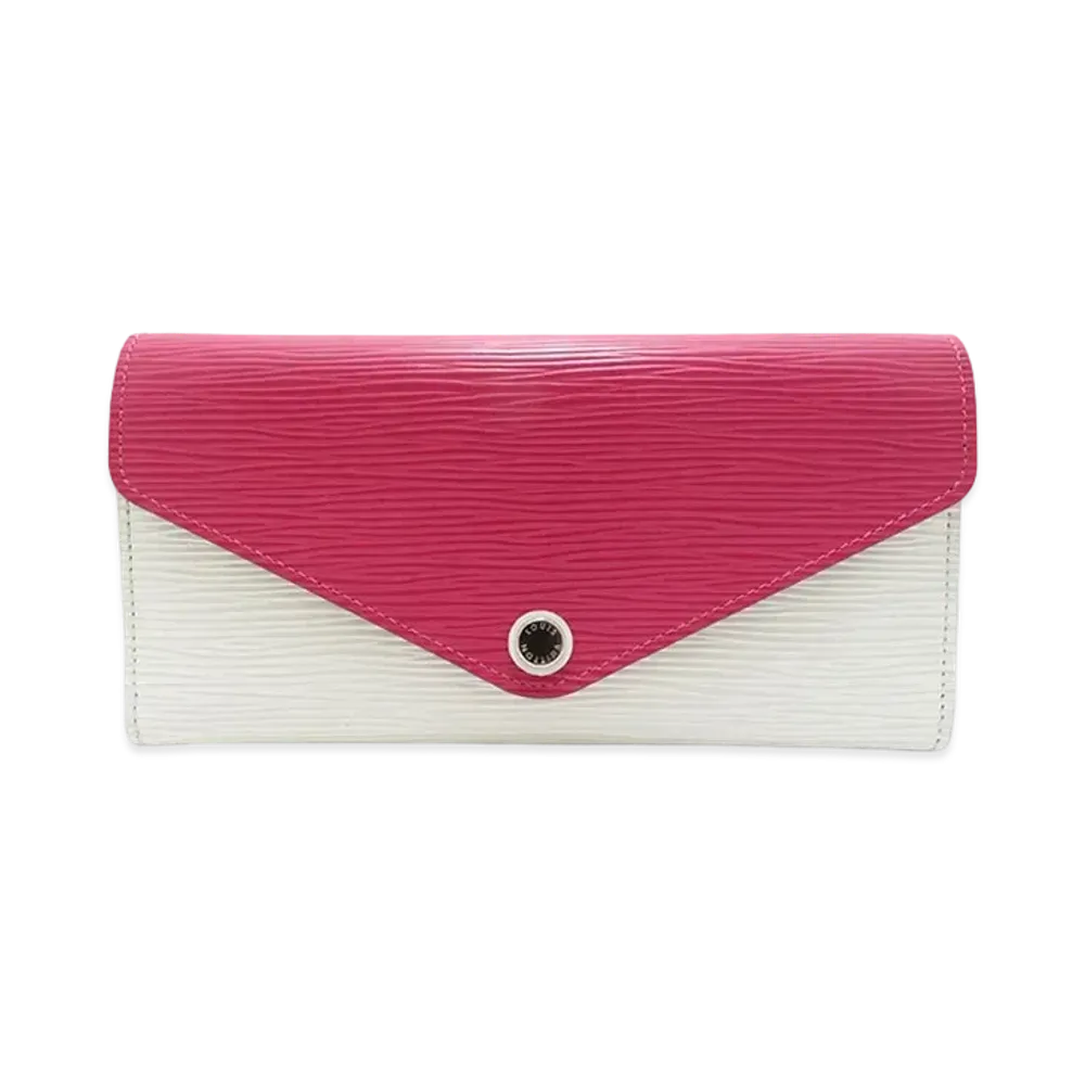 Louis Vuitton Josephine Wallet Epi "Blanc/Fuchsia"