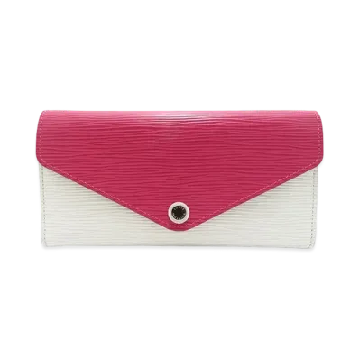 Louis Vuitton Josephine Wallet Epi "Blanc/Fuchsia"