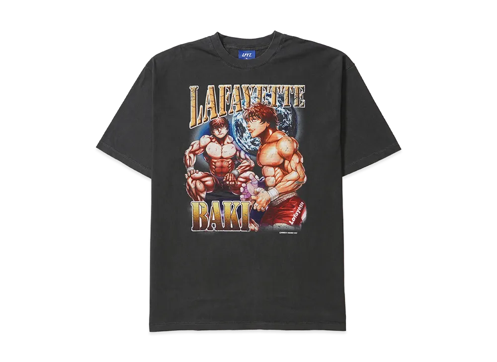 刃牙 x LFYT HANMA BAKI TEE "VINTAGE BLACK"