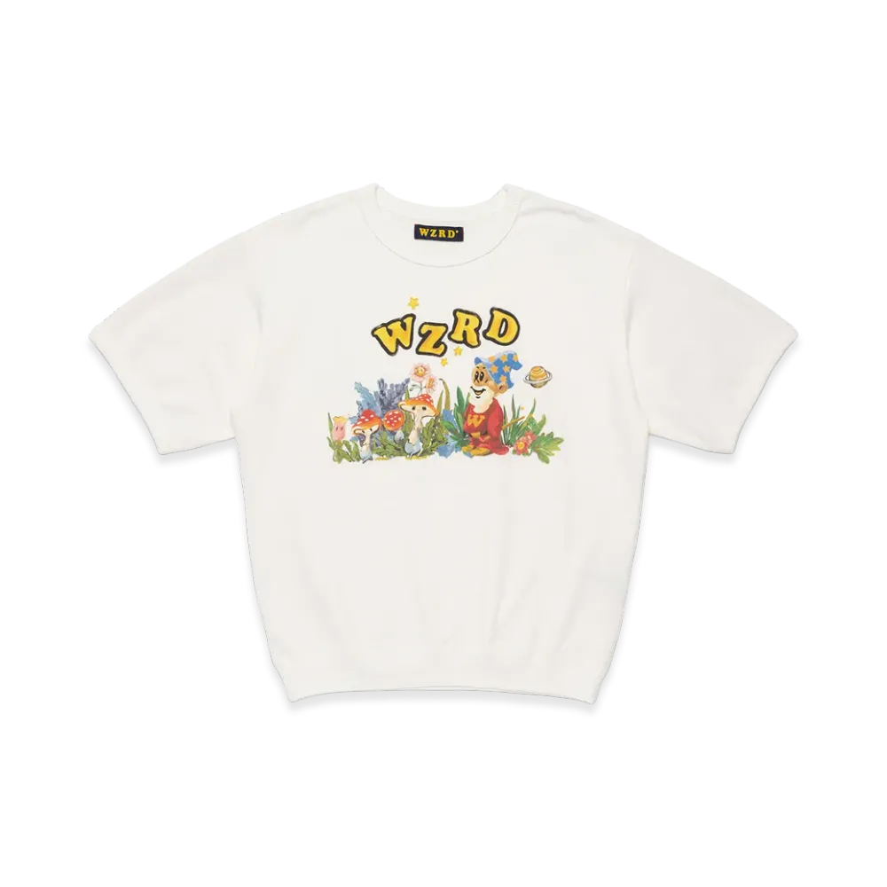 WZRD Short Sleeve Sweatshirt "White"