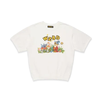 WZRD Short Sleeve Sweatshirt "White"