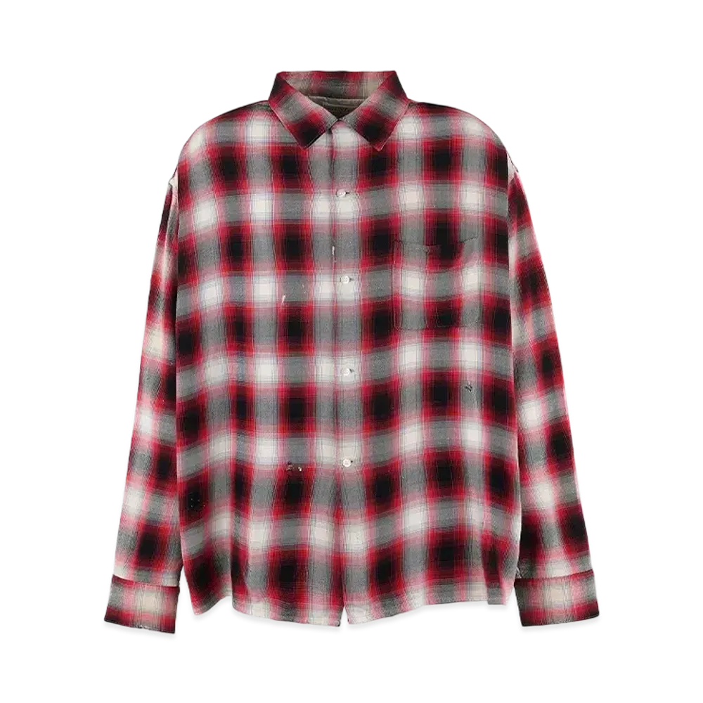 SAINT Mxxxxxx x LASTMAN Check Shirt Rayon "Red"