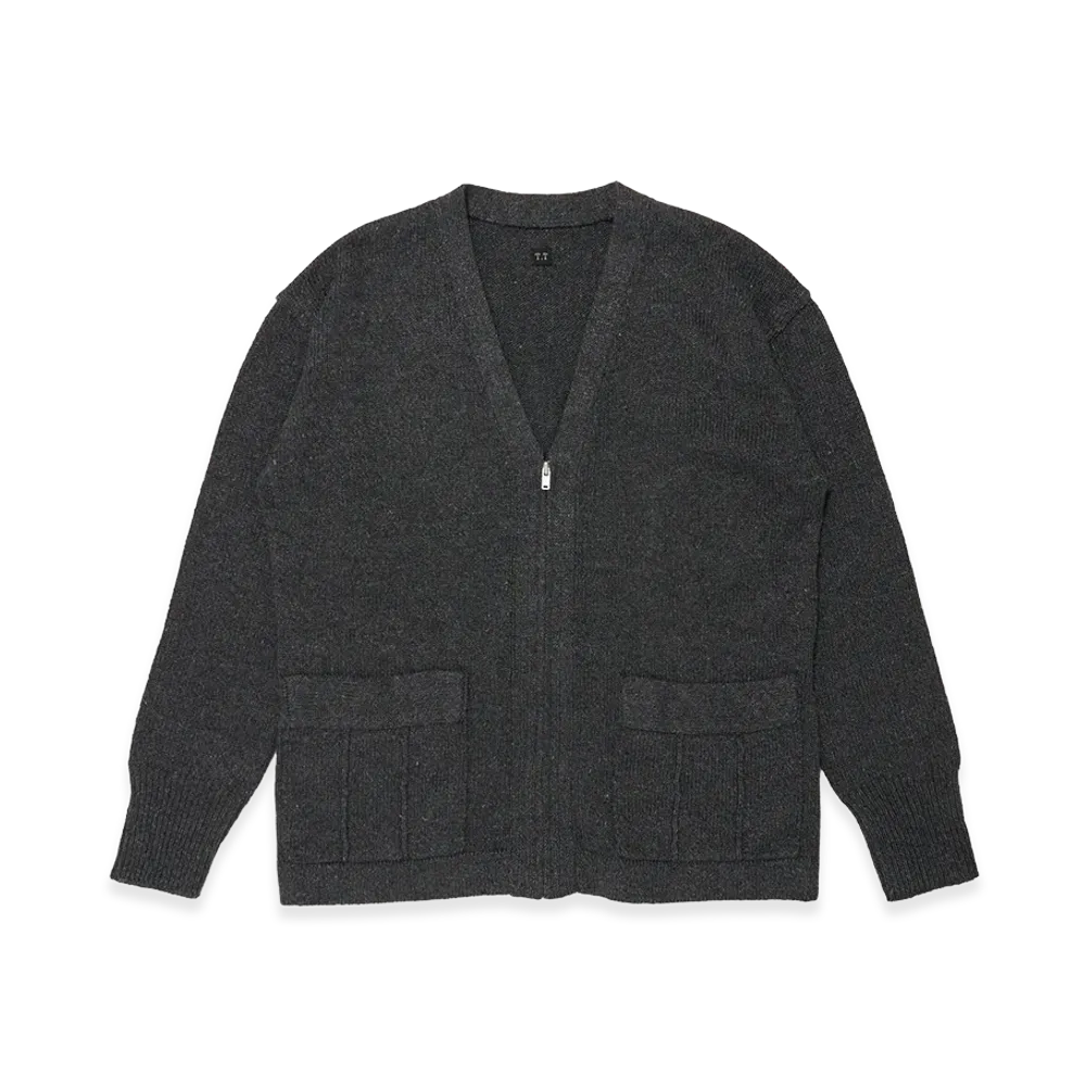 T.T Taiga Takahashi LOT.530 Zip-Up Cardigan "Charcoal"