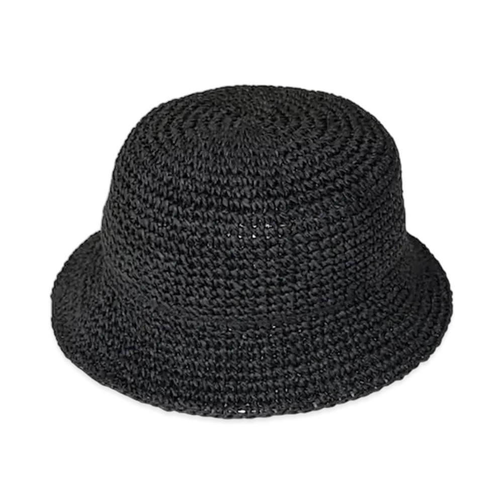 STABRIDGE Paper Cord Bucket Hat "Black"