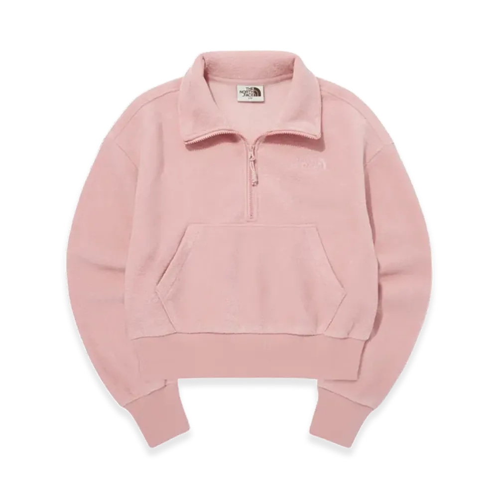 The North Face White Label Terry Half Zip Sweatshirt (W) "Light Pink"