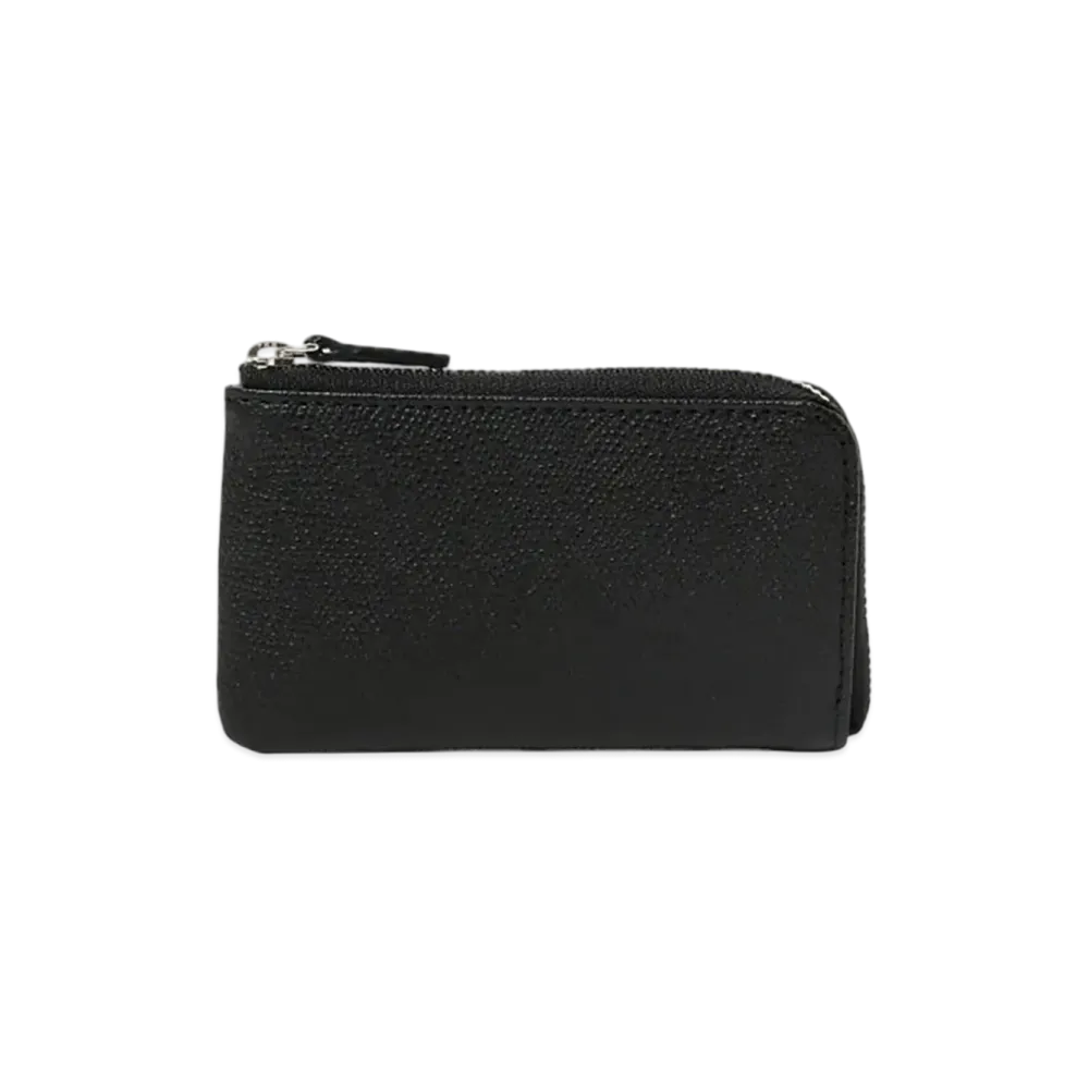 BEAMS Embossed Leather Keychain "Black"