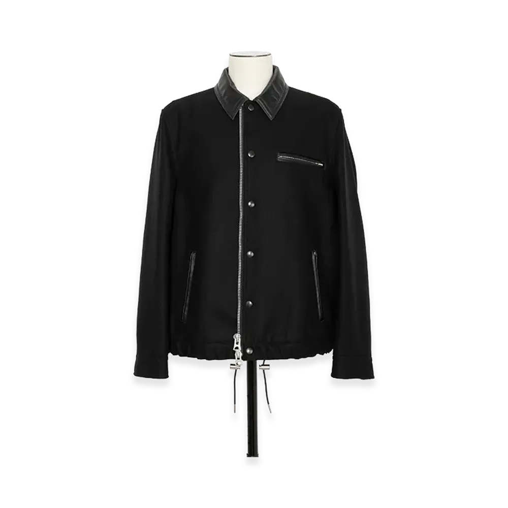 sacai Wool Melton Blouson "Black"
