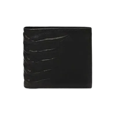 Alexander McQUEEN Leather Billfold Wallet "Black"