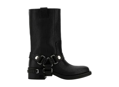 MIU MIU Women's Leather Boots "Black"