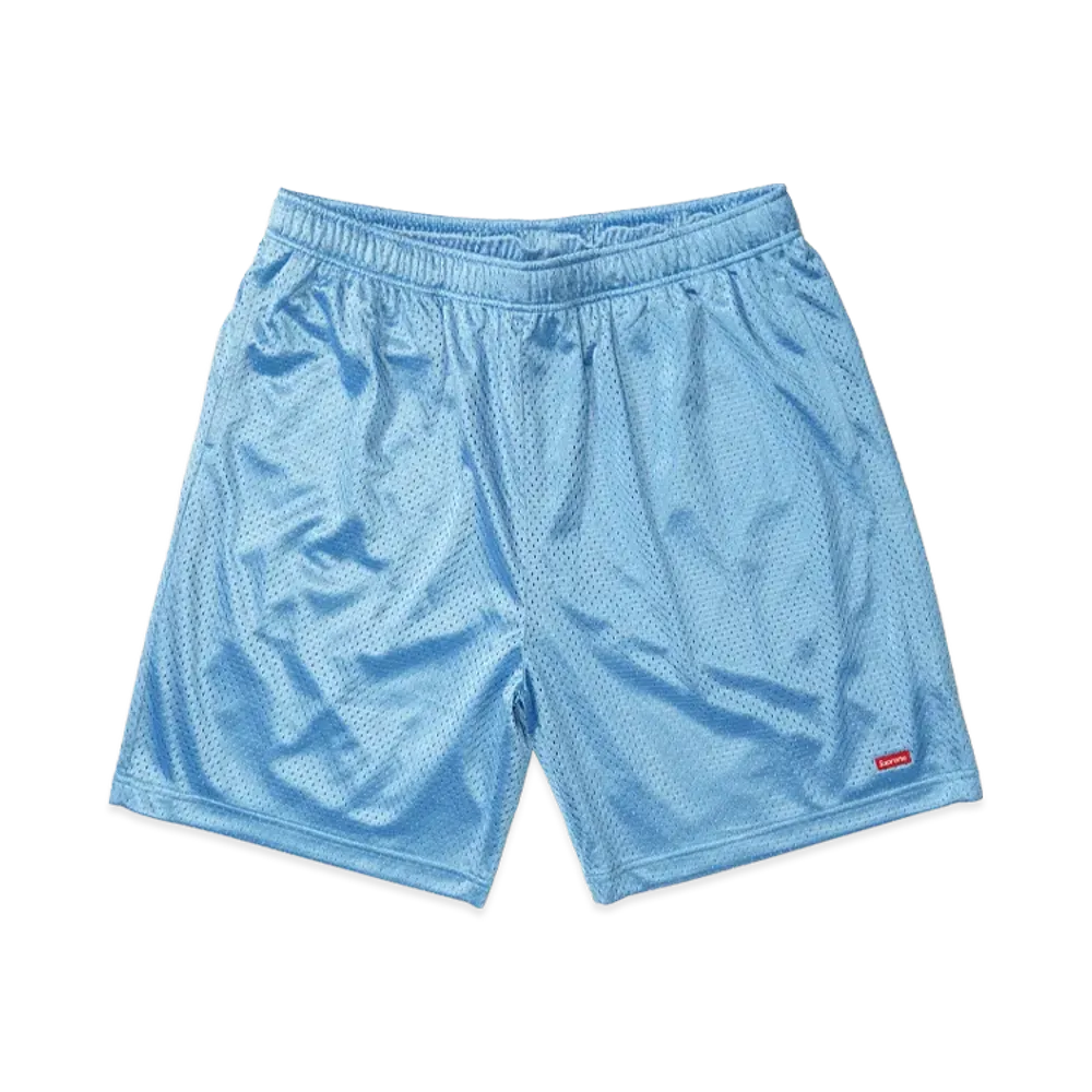 Supreme Small Box Baggy Mesh Short "Light Blue"
