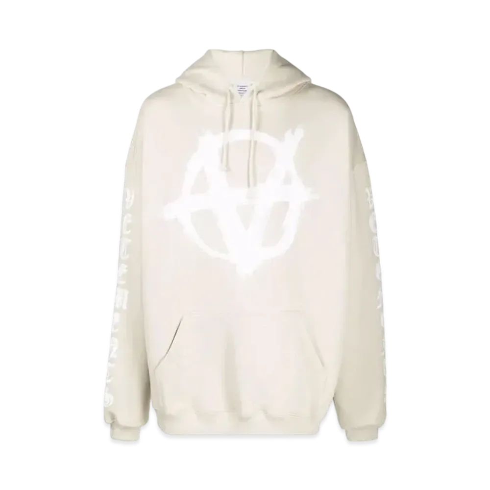 VETEMENTS Double Anarchy Logo Parker "Natural White"