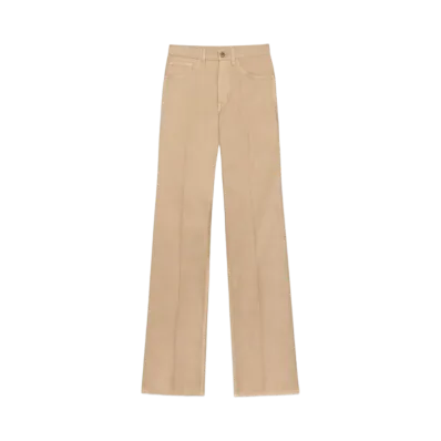 Saint Laurent Women's Clyde Pants in Cotton
"Safari Beige"