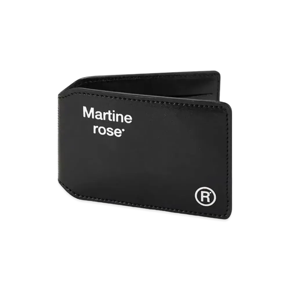 MARTINE ROSE Foldable Wallet "Black"