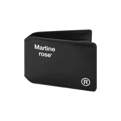MARTINE ROSE Foldable Wallet "Black"