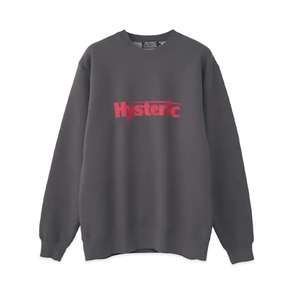 HYSTERIC GLAMOUR Flying V Sweat "Charcoal Gray"