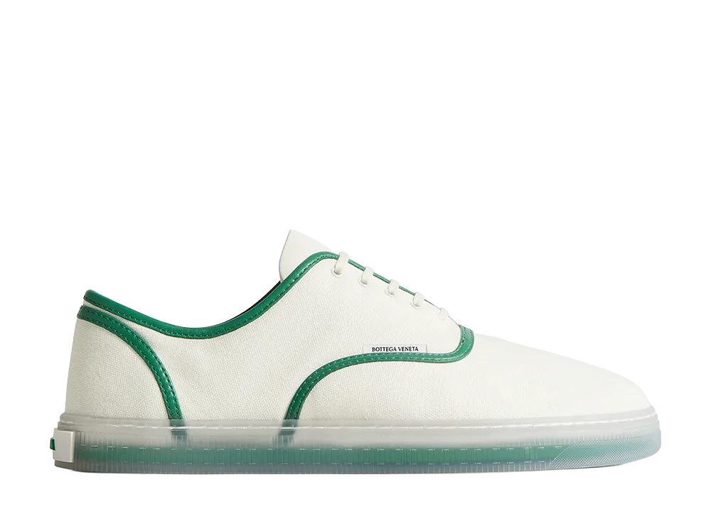 Bottega Veneta Women's Selena Sneakers "Alabaster/Grass Green"