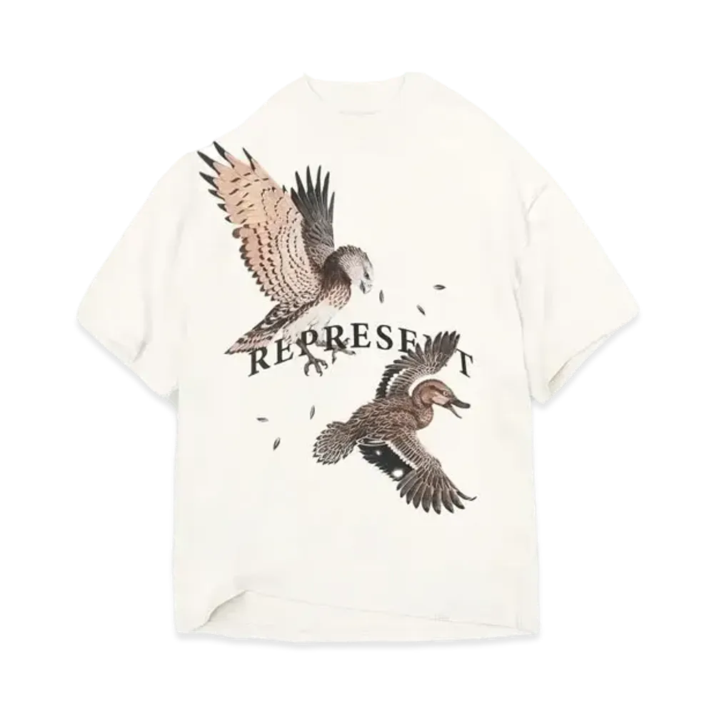 REPRESENT Birds Of Prey T-Shirt "Flat White"