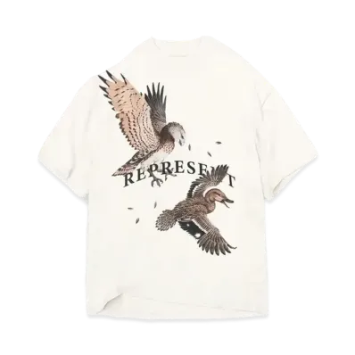 REPRESENT Birds Of Prey T-Shirt "Flat White"