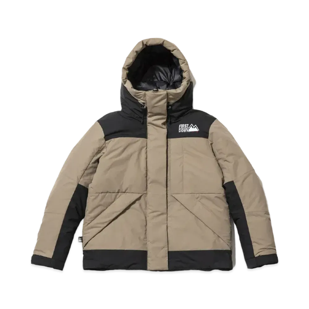 FIRST DOWN PILE SHORT DOWN JACKET "Beige"