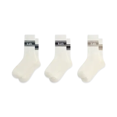 Kith Variegated Stripe Crew Socks "Silk"
